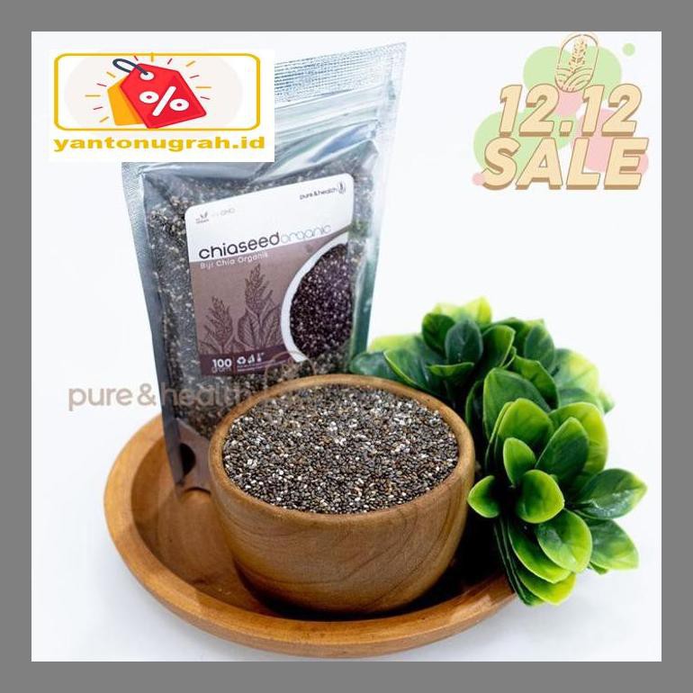 

S50Mkkar Biji Chia Seed 1 Kg Organik Black Chiaseed Original Natural Super Food Dr05Ytd