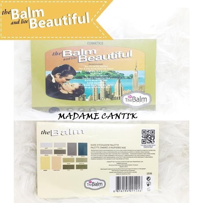 ✿ MADAME ✿ THE BALM BEAUTIFULL MAKE UP EYESHADOW PALLETE