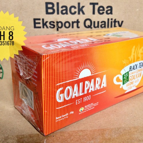 

Teh Celup Goalpara Black Tea 25 Kesehatan Jantung Diabetes hilangkan Stress dan lemak Teh Pelangsing