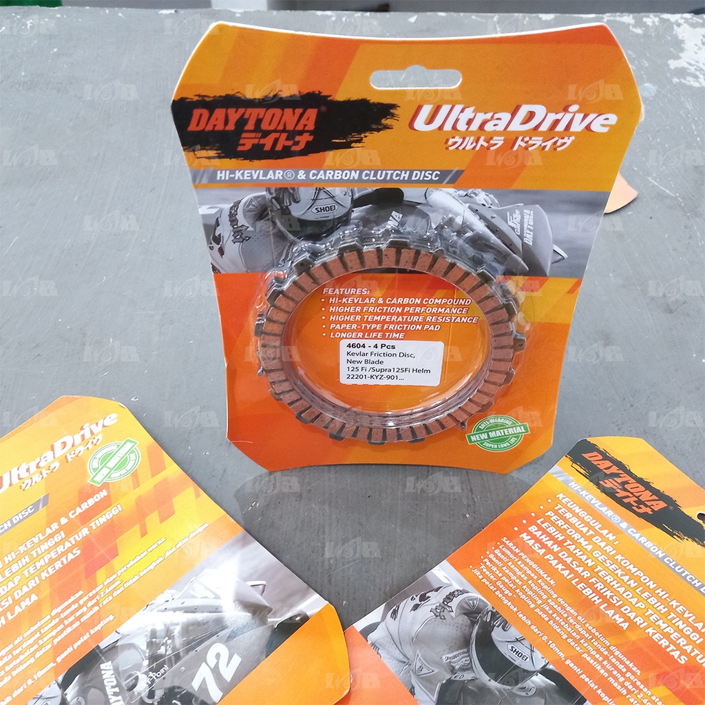 Daytona Kampas Plat Kopling Blade New Supra x 125 FI Injeksi Clutch kupling 4 Lembar Racing 3808