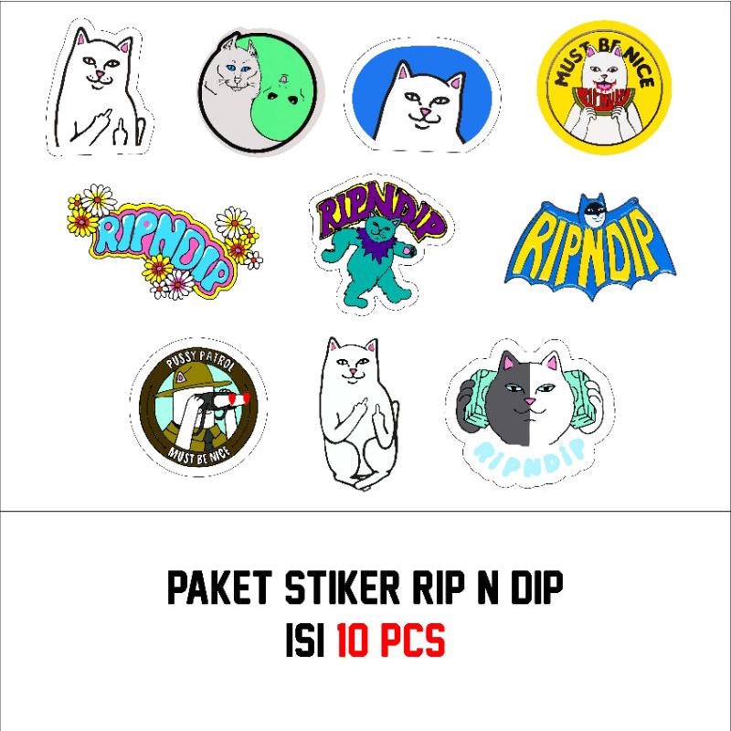 

Paket Stcker Rip n Dip isi 10pcs MANTAPPP