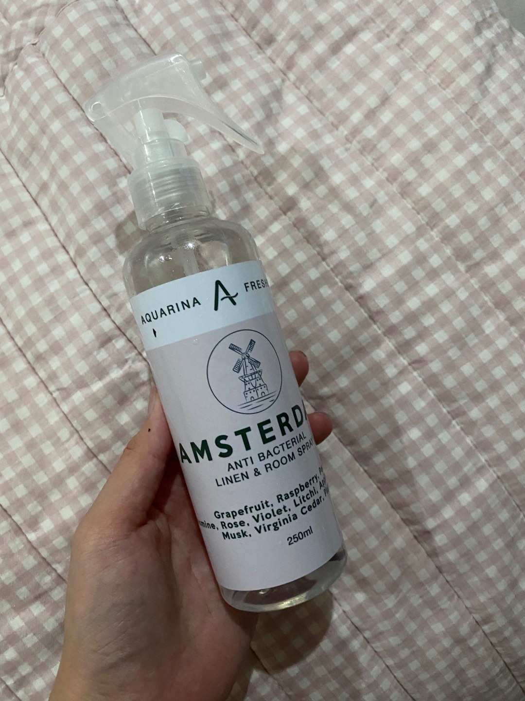 Aquarina Linen Spray Room Fabric Freshener Anti Bacterial Premium Pewangi Pakaian Parfum Ruangan