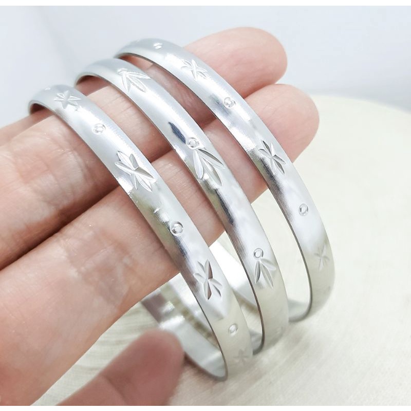 gelang keroncong titanium import isi 3 tidak karatan