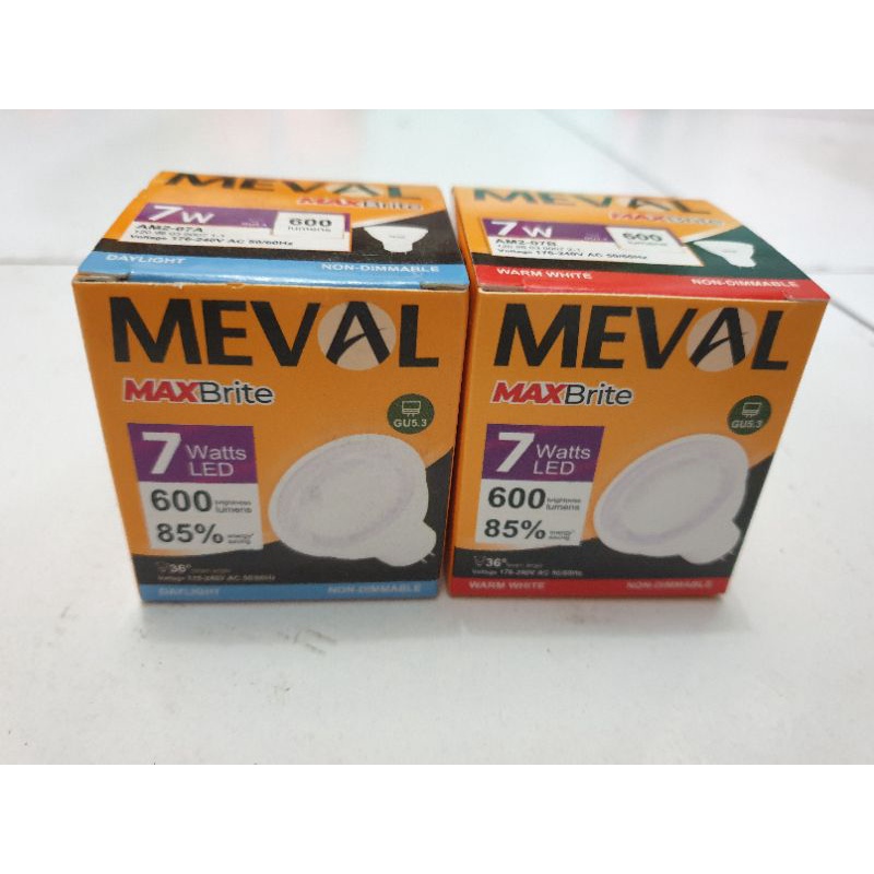 Meval led sorot spot MR16 7Watt AM3-07. MaxBrite spotlight led MR-16 MR 16 7w