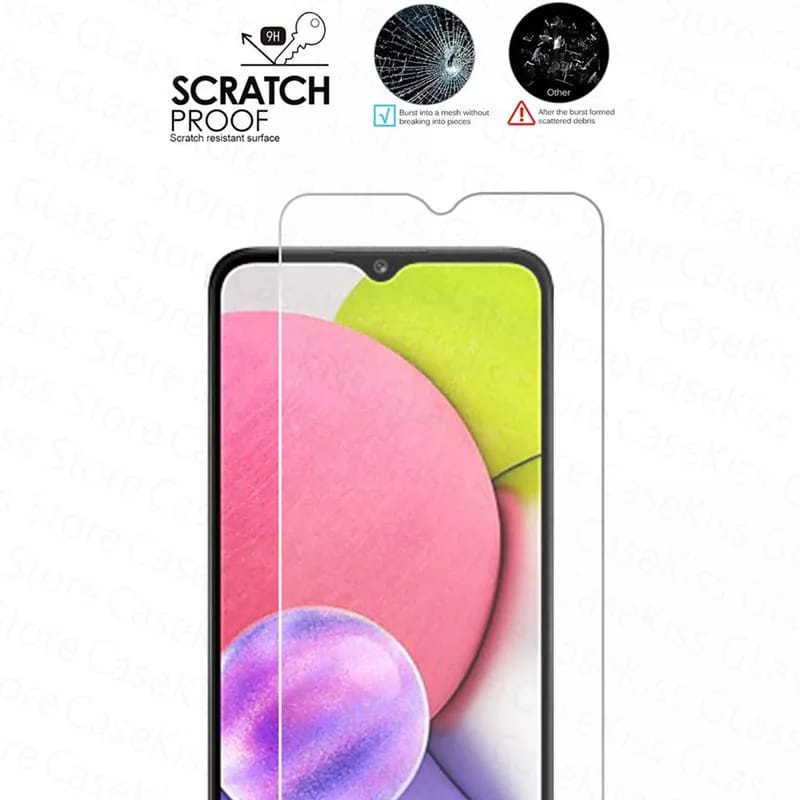 PROMO Tempered Glass SAMSUNG A03s Full Layar List Hitam&amp;Bening Screen Guard Protector Antigores Kaca