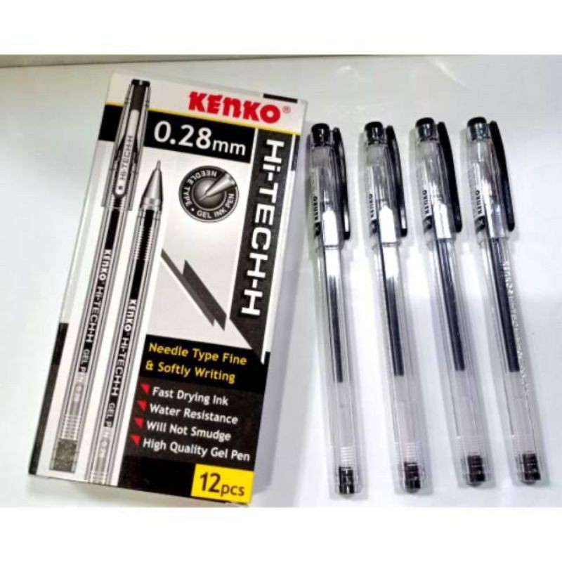 Pulpen Kenko Hi-Tech-H Pen Ballpoint Pena Gel Hitech 0.28mm