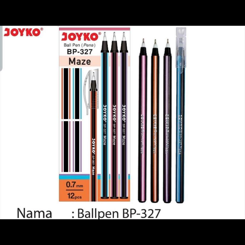 

Bolpoin Joyko Maze BP-327 1 box pack 12 pcs Hitam