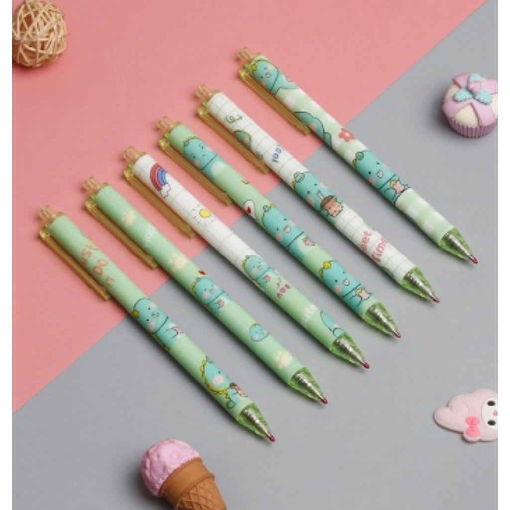 A134 BALLPOINT DINOSAURUS disney pulpen tinta biru hitam lucu imut atk alat tulis kantor buku pensil penghapus tipe tip x spidol highlighter surat remaja kertas menggambar sekolah perlengkapan cute murah penggaris aksesories aksesoris stationery dino