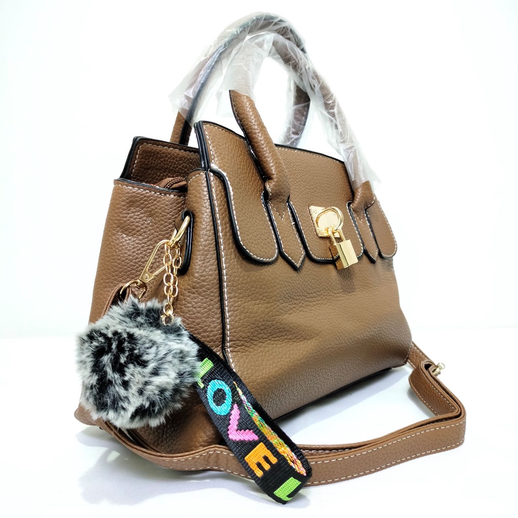 Diskon! Tas Selempang Wanita Import Top Handle Handbag Fashion 905 Bonus Gantungan