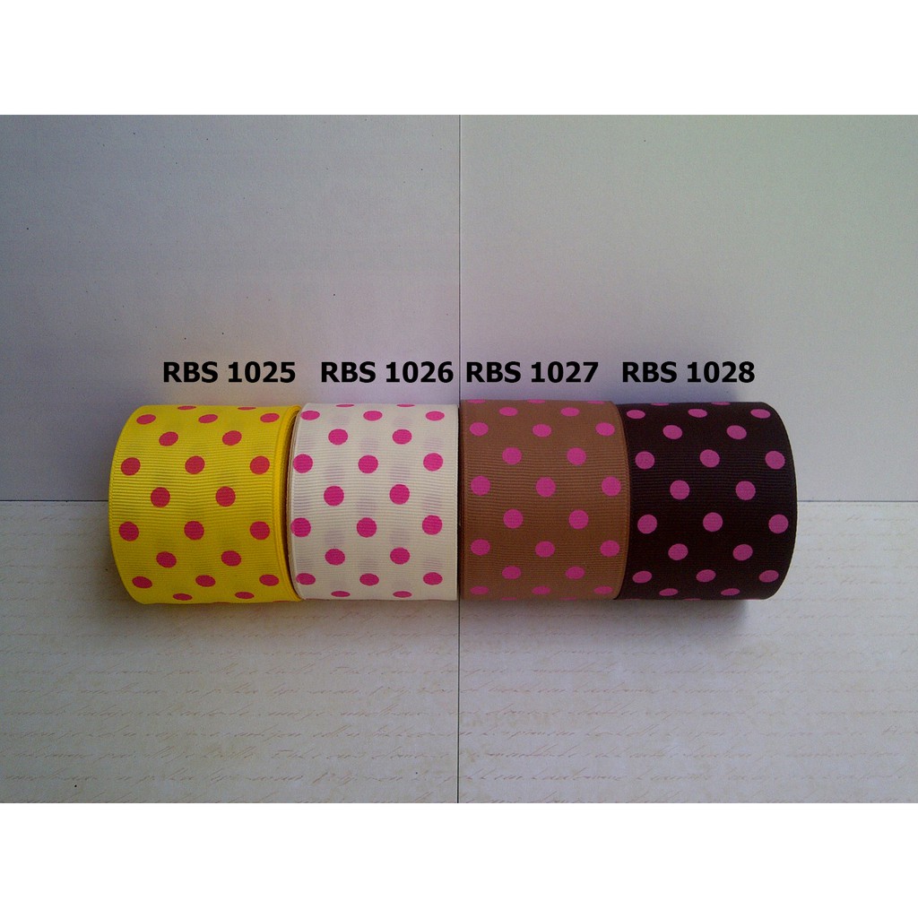 

[10 YARD] PITA GROSGRAIN MOTIF POLKADOT SALE RBS 1025,1026,1027,1028