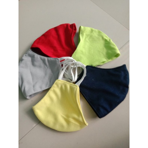 masker kain kaos polos