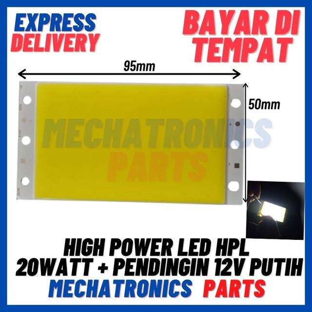 [DSP-9359] HIGH POWER LED HPL 20WATT + PENDINGIN 12V PUTIH