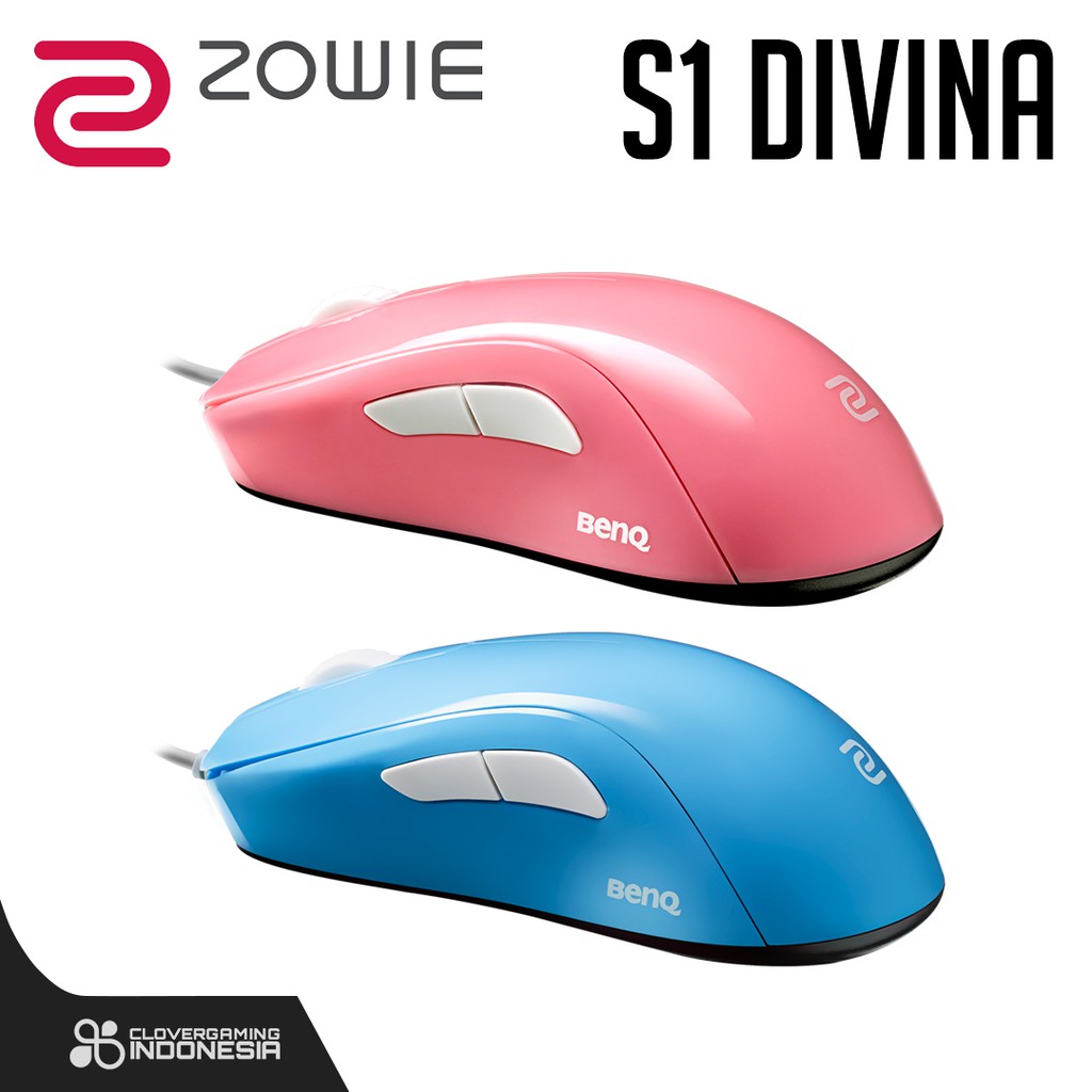 Zowie S1 DIVINA PINK BLUE Mouse for e-Sports - S Series Gaming Mouse
