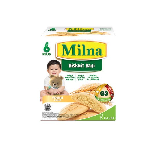 MILNA BISKUIT BAYI 6+ 130g / UNTUK 6 BULAN KEATAS BABY FINGER 8+ bubur bayi mpasi milna puff