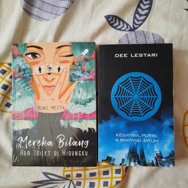 buku kpbj (preloved) & mereka bilang ada toilet di hidungku (new sealed)