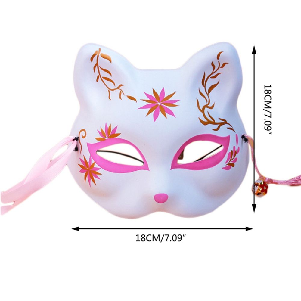 CSP044 – Topeng Kucing Rubah Cat Fox Mask Jepang Aksesoris Cosplay Anime Pesta Masquerade