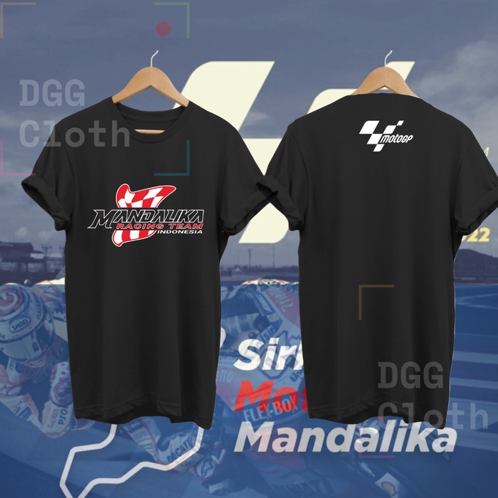 Baju Kaos Moto GP Mandalika - Tshirt Moto GP Mandalika - Hitam,