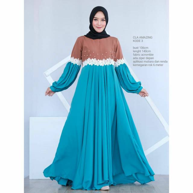 Clarissa Dress Original Brand by Mozbue | Gamis Pesta | Gamis kondangan