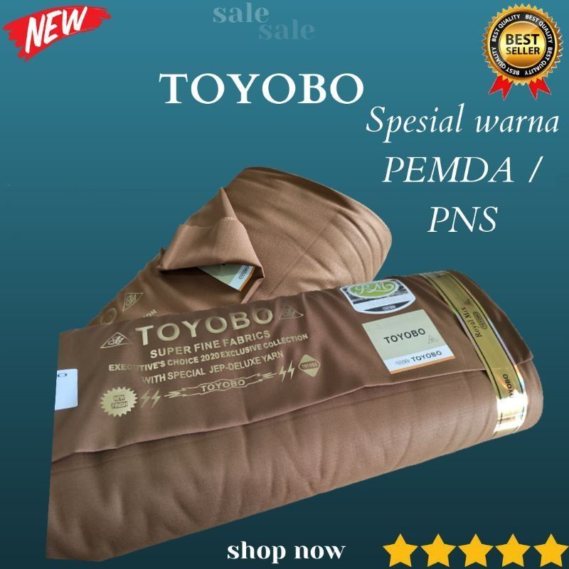 Promo 12.12 Sale Kain TOYOBO Premium warna PEMDA PNS PDH. Bahan Katun Toyobo Premium