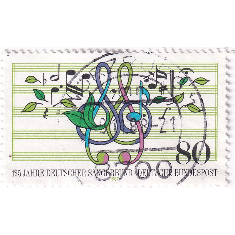 

Prangko Germany 1987 - The 125th Anniversary of the Choral Society