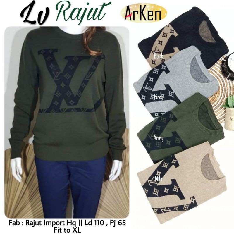 LV sweater rajut by arken