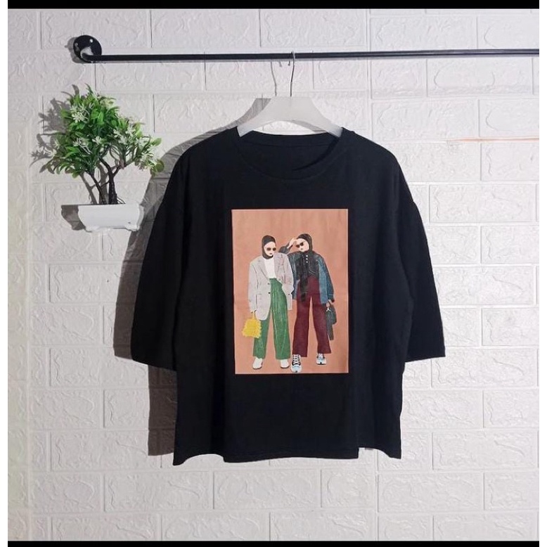 kaos siku kaos tumblr kaos 7/8 kaos oversize kaos print karakter