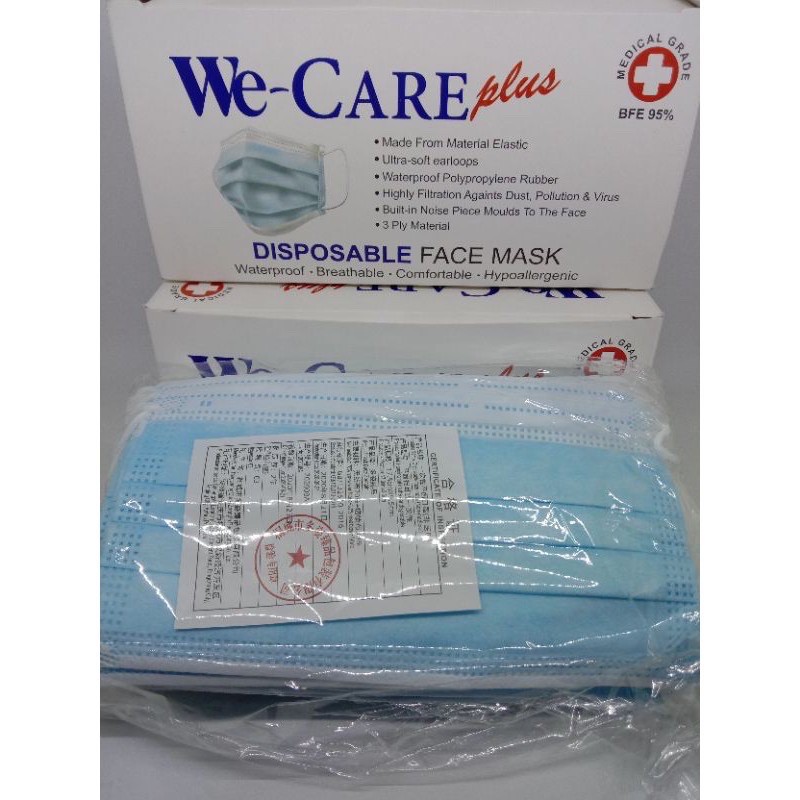 masker we care 3 ply
