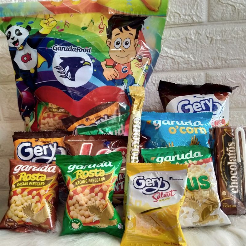 Paket ulang tahun anak - Snack Garudafood - kemasan 500 gram