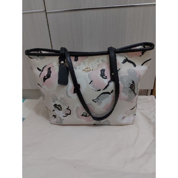 coach city tote flower