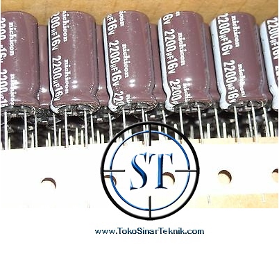 Elco Elko Kapasitor Capacitor 2200/16 2200uF/16 2.200/16V 2,200/16V 2,200uF/16 2,200uF 16v 2200 Mikro 16v ORIGINAL ASLI ISI FULL