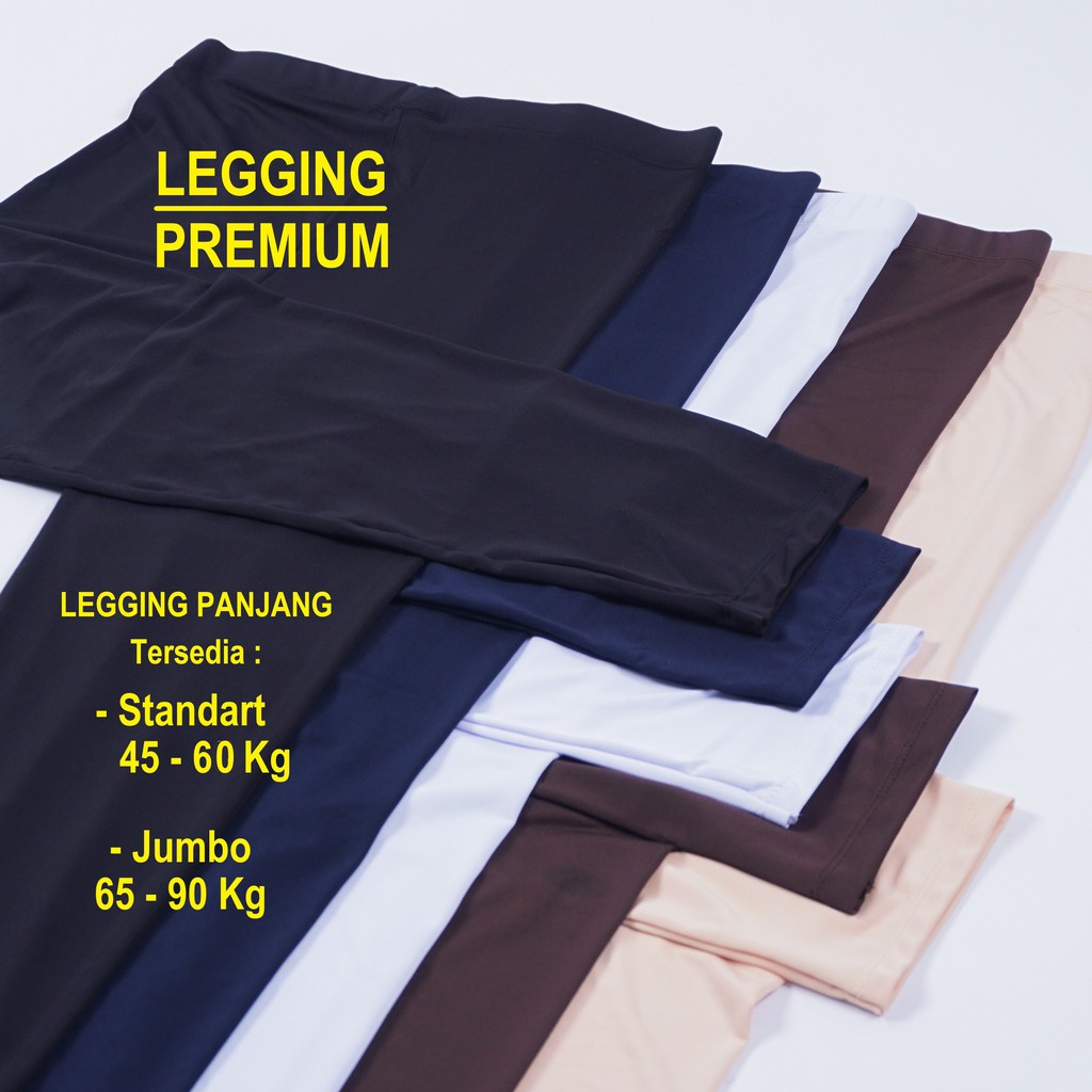 Legging Dalaman Celana Panjang Spandek Premium Leging Ukuran Standart dan Jumbo