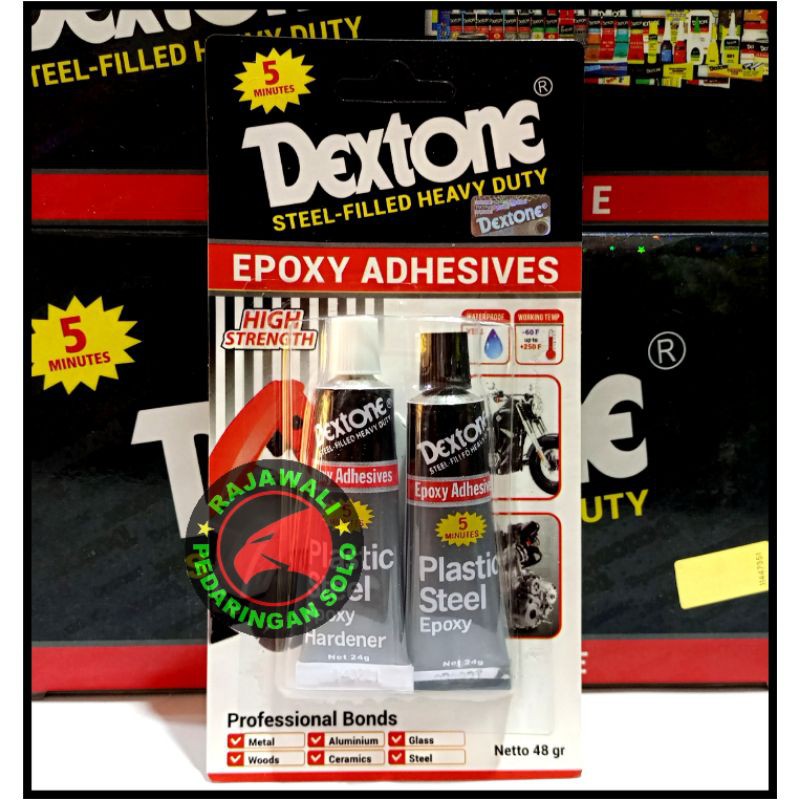 

LEM DEXTONE PLASTIC STEEL EPOXY 5 MENIT
