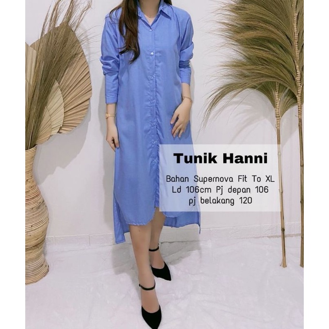 JCMP -Tunik Hanni / Tunik Wanita Simple Terbaru / Tunik Fashion Kekinian