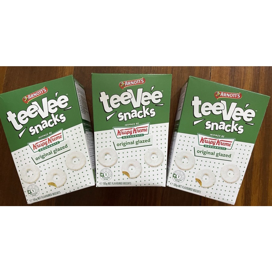 Arnotts TeeVee Snacks Krispy Kreme Original Glazed. Ori Australia