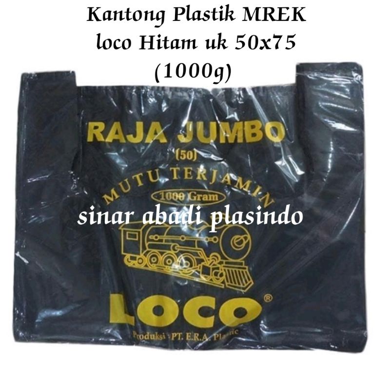 KANTONG PLASTIK LOCO TEBAL UK 50,PLASTIK LOCO ,KANTONG JUMBO ,PLASTIK JUMBO