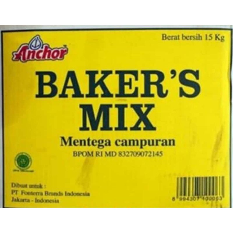 ANCHOR BAKERS MIX BUTTER BLEND 1 KG / MARGARINE MENTEGA CAMPURAN