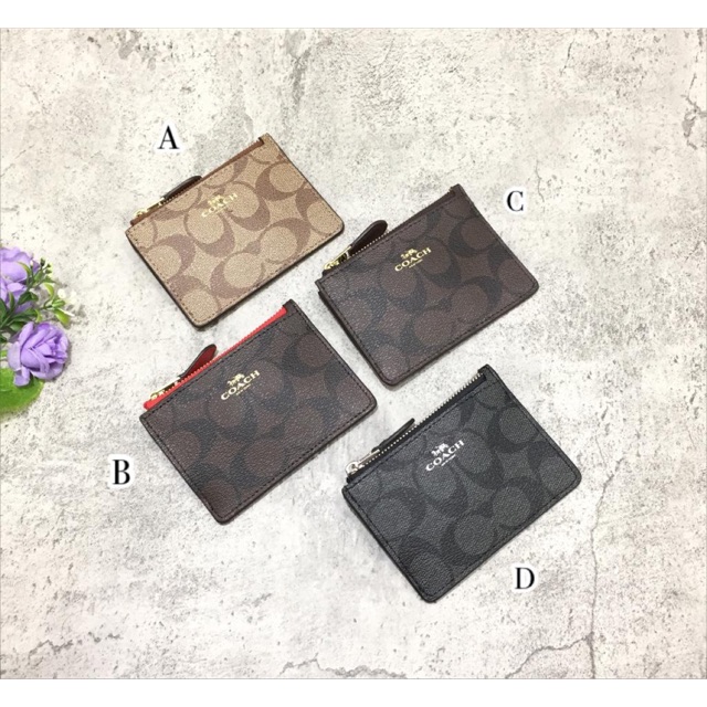 

Coach Mini Skinny ID Badge Key Ring Case