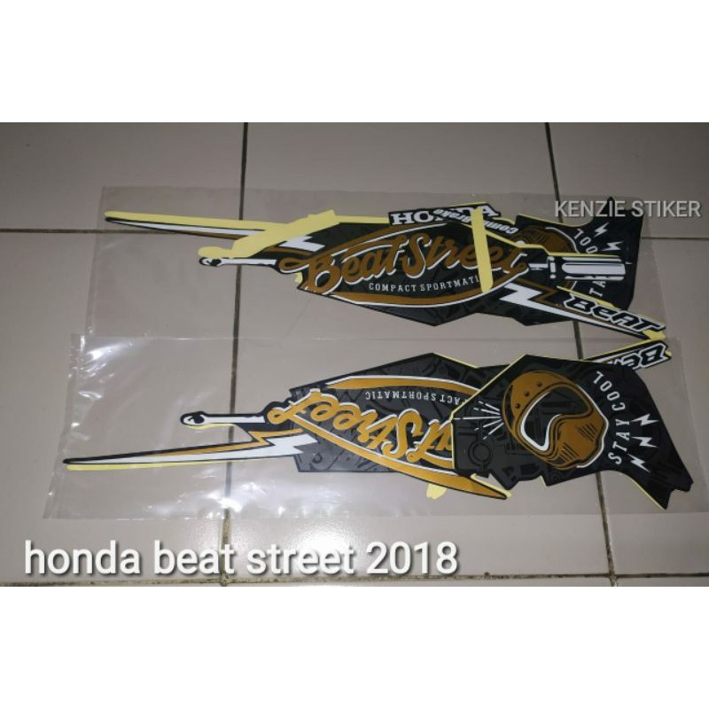 stiker motor honda beat street 2018