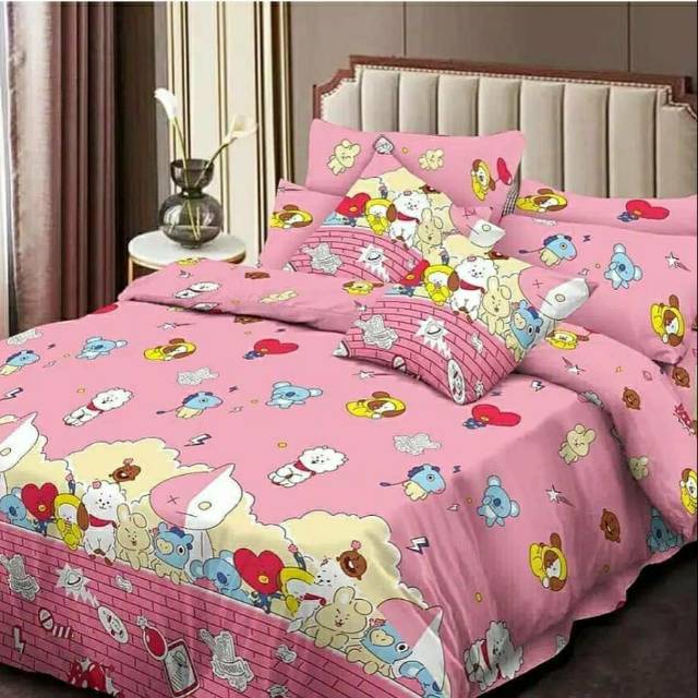 PO BT21 BTS BED SET / Sprei BTS BT21 / Bed Sheet