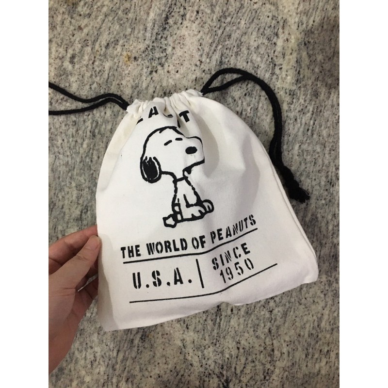 Pouch Serut Canvas Snoopy