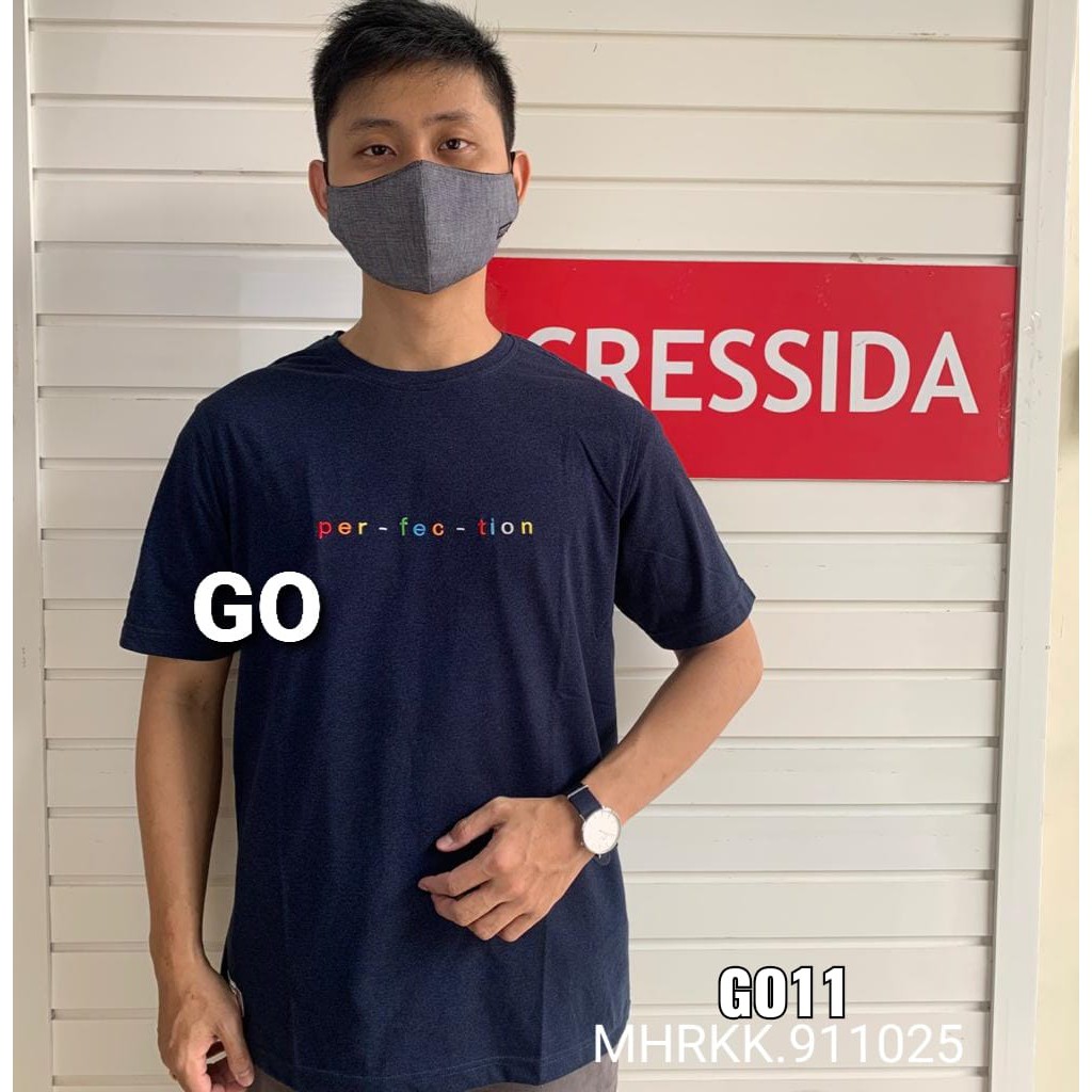 gof CRESSIDA KAOS Pakaian Pria Atasan Kaos Casual Santai Reguler Lengan Pendek Original