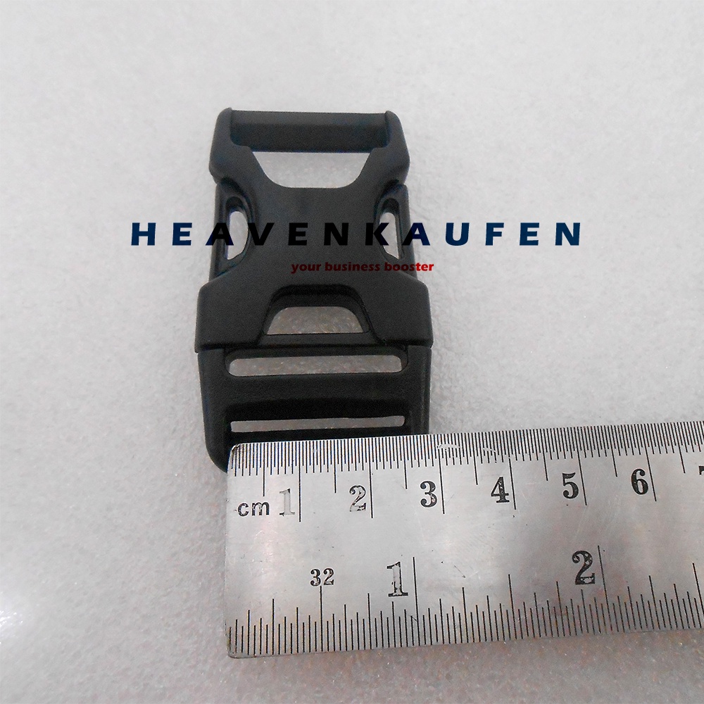 Buckle Kunci Sodok Slop 2,5 cm Acetal Hitam Bagus Kuat Type GX