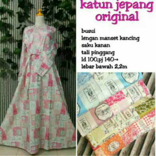 Gamis Katun Jepang Original