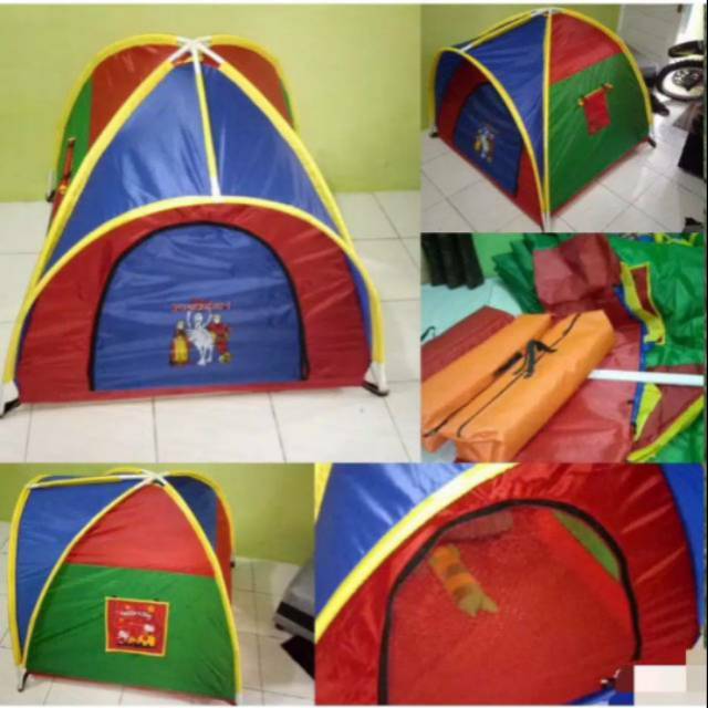 TENDA MAINAN PIPA ANAK2| TENDA MOTIF CARTON/TENDA CAMPING 160CM X160CM
