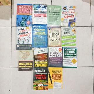 OBRAL BUKU HUKUM / BUKU UNDANG UNDANG / BUKU PERUNDANG UNDANGAN  / KAMUS ISTILAH HUKUM / HUKUM WARIS ISLAM / HUKUM ADMINISTRASI NEGARA - Murah Original