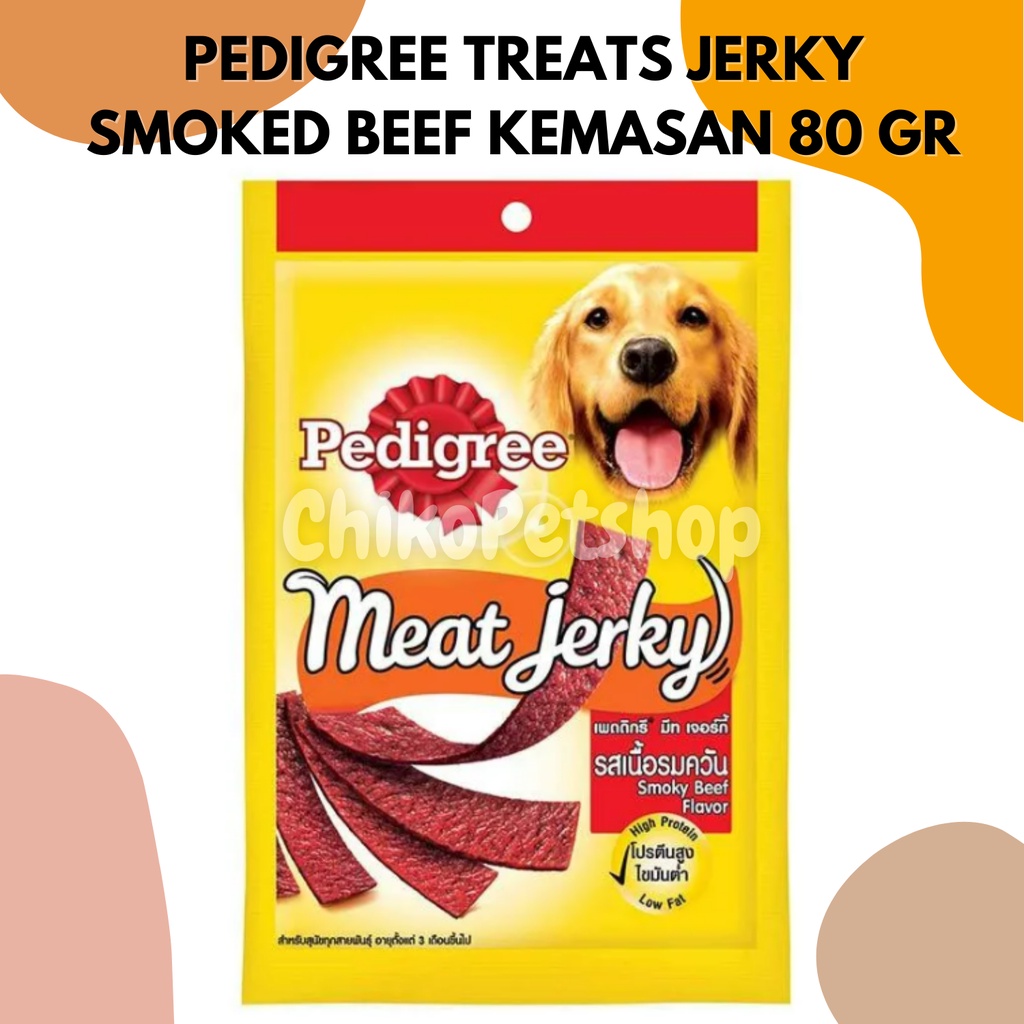 PEDIGREE® Treats Jerky Kemasan 80g Snack Anjing