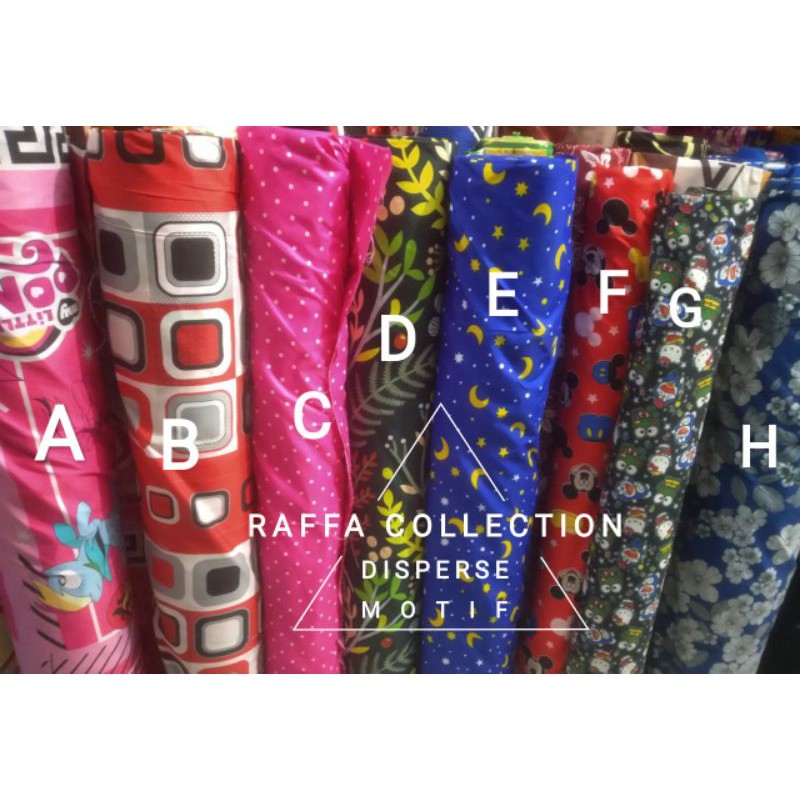 GROSIR KAIN BAHAN SPREI KATUN MICROTEX DISPERSE MOTIF RAFA0011