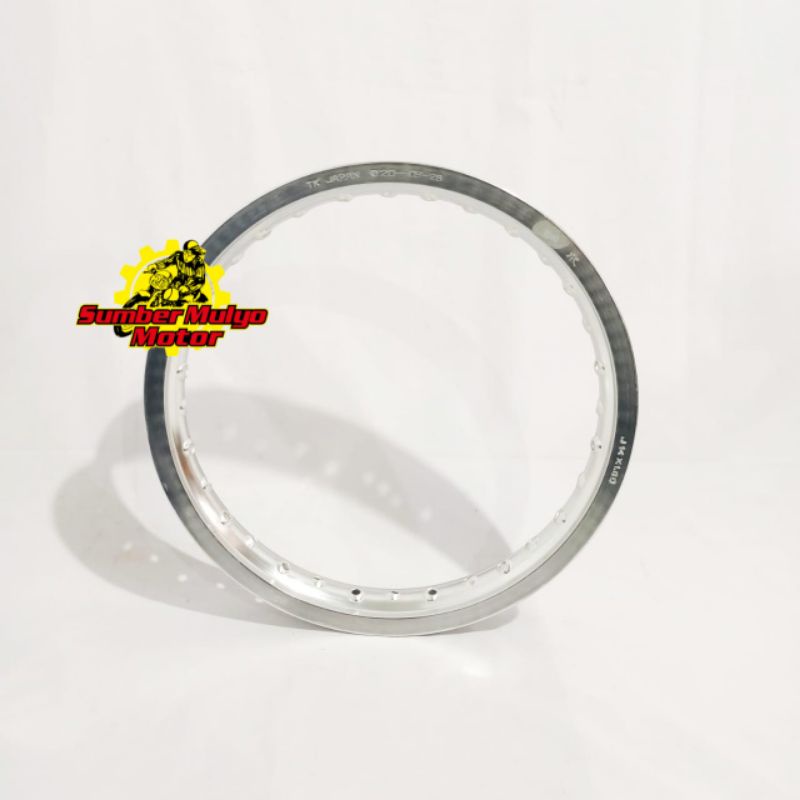 Velg Velek Velk Pelg Pelk TK Racing 160 ring 14 Silver WM Shape Original (1pcs)