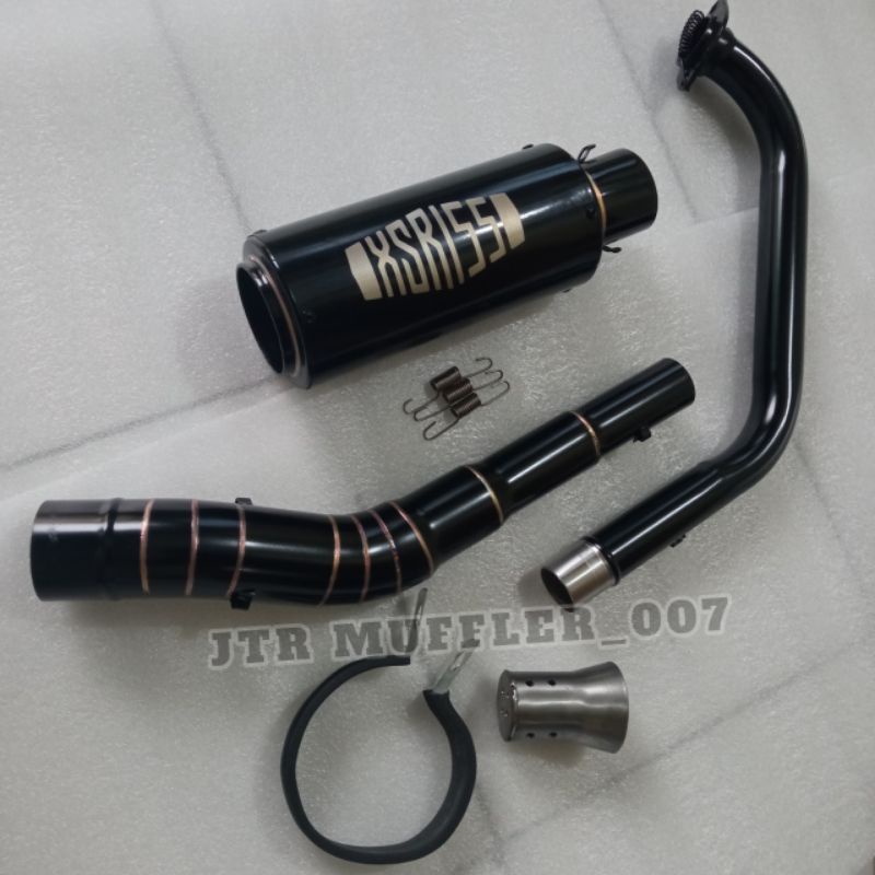 Knalpot racing XSR 155 black bonus DB KILLER