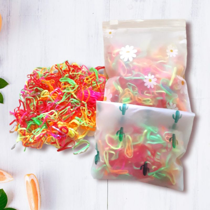 Karet Jepang | Ikat Rambut Anak Peaking Pouch Harga/Pieces